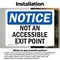 Signmission Not An Accessible Access Point OSHA Notice Sign, Vinyl Decal, 7in W x 5in L, 2PK OS-2PACK-NS-D-57-L-15132 - alternate 4